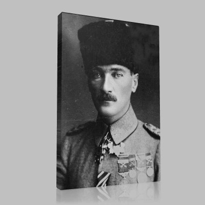 Siyah Beyaz Atatürk Resimleri  269 Kanvas Tablo