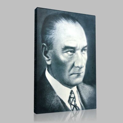 Siyah Beyaz Atatürk Resimleri  285 Kanvas Tablo