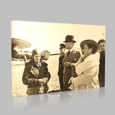 Siyah Beyaz Atatürk Resimleri  366 Kanvas Tablo