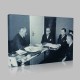 Siyah Beyaz Atatürk Resimleri  376 Kanvas Tablo