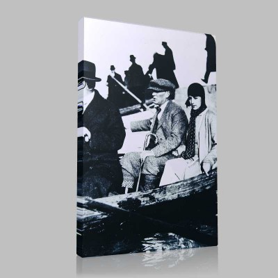 Siyah Beyaz Atatürk Resimleri  390 Kanvas Tablo