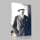Siyah Beyaz Atatürk Resimleri  41 Kanvas Tablo