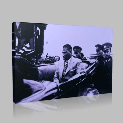 Siyah Beyaz Atatürk Resimleri  427 Kanvas Tablo