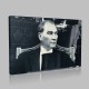Siyah Beyaz Atatürk Resimleri  430 Kanvas Tablo