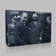 Siyah Beyaz Atatürk Resimleri  442 Kanvas Tablo