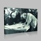 Siyah Beyaz Atatürk Resimleri  450 Kanvas Tablo