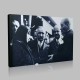 Siyah Beyaz Atatürk Resimleri  458 Kanvas Tablo