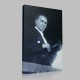 Siyah Beyaz Atatürk Resimleri  479 Kanvas Tablo