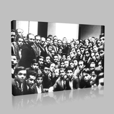 Siyah Beyaz Atatürk Resimleri  480 Kanvas Tablo