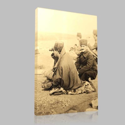 Siyah Beyaz Atatürk Resimleri  485 Kanvas Tablo