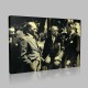 Siyah Beyaz Atatürk Resimleri  556 Kanvas Tablo