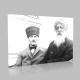 Siyah Beyaz Atatürk Resimleri  577 Kanvas Tablo