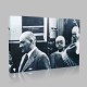 Siyah Beyaz Atatürk Resimleri  600 Kanvas Tablo