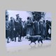 Siyah Beyaz Atatürk Resimleri  601 Kanvas Tablo