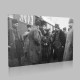 Siyah Beyaz Atatürk Resimleri  616 Kanvas Tablo
