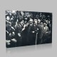 Siyah Beyaz Atatürk Resimleri  619 Kanvas Tablo