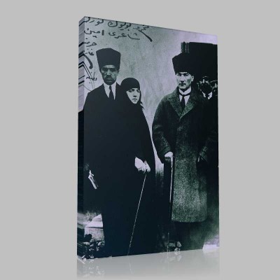 Siyah Beyaz Atatürk Resimleri  7 Kanvas Tablo