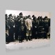 Siyah Beyaz Atatürk Resimleri  71 Kanvas Tablo