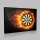 Alevli Dart Tahta Kanvas Tablo Alevli Dart Tahta Kanvas Tablo