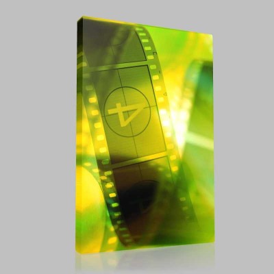 Yeşil Film Şeridi Kanvas Tablo