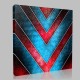V For Red Blue Kanvas Tablo