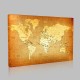 Dünya Siyasi Haritası Kanvas Tablo