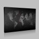 Matematiksel Dünya Haritası Kanvas Tablo