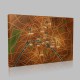 Paris Şehir Haritası Kanvas Tablo