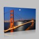 Ayışığında Golden Gate Amerika Kanvas Tablo