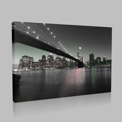 Brooklyn Köprüsü Amerika 6 Kanvas Tablo