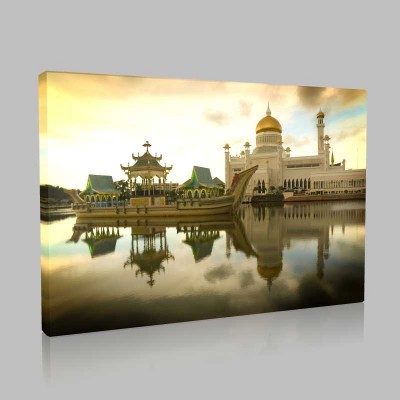 Brunei Cami Panoroması Kanvas Tablo