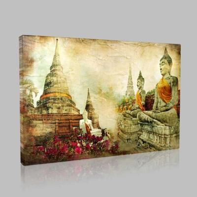 Buddha Tayland Kanvas Tablo