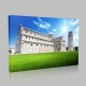 Büyük Yapıt Ve Pisa Kulesi Kanvas Tablo