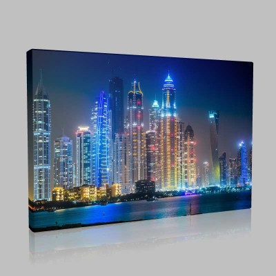 Cityscape Dubai Marina Kanvas Tablo