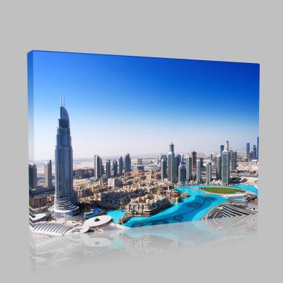 Dubai Havadan Kanvas Tablo