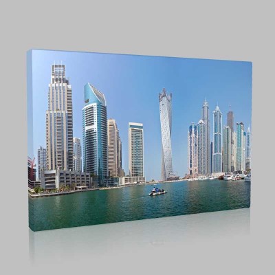 Dubai Marina Panorama Kanvas Tablo