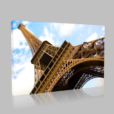Eyfel Kulesi Gökyüzü Fransa Kanvas Tablo