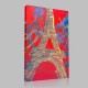Eyfel Kulesi Pastel Fransa Kanvas Tablo