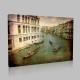 Gondollar Büyük Kanal Venedik Kanvas Tablo