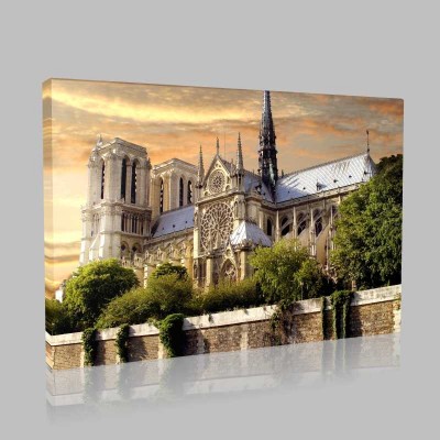 Notre Dame  Paris  Fransa Kanvas Tablo