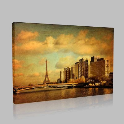 Paris Vintage Kanvas Tablo