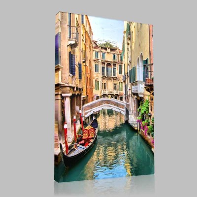 Venedik Kanal Manzarası Kanvas Tablo