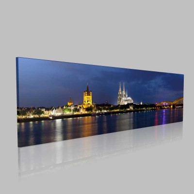 Köln Panorama Kanvas Tablo