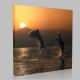 Dolphins At Play5 Kanvas Tablo