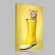 Sarı Çizmeli Kedi Kanvas Tablo