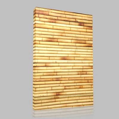 Hasır Bambu Kanvas Tablo