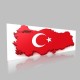 Türkiye Haritası Kanvas Tablo