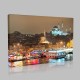 İstanbula Gece Bakış Kanvas Tablo