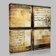 Antika Efektli Pencere Kanvas Tablo