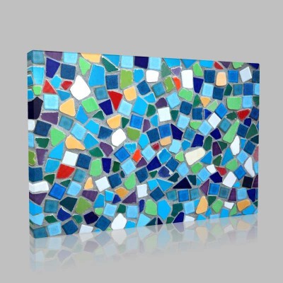 Colorful Ceramic Tile Patterns Background Kanvas Tablo